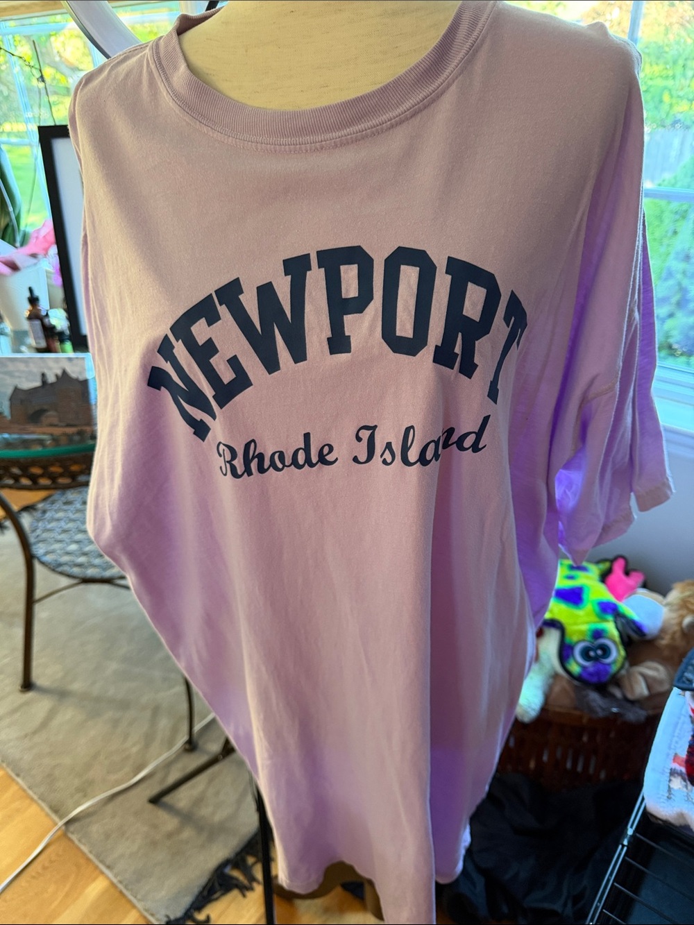 Newport Rhode Island Lavender Graphic Tee for 2XL like new tee prewashed